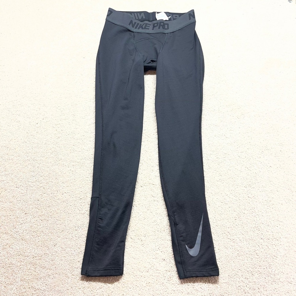 Nike Pro Dri-FIT Leggings Womens Size Medium Black Athletic Compression Tights